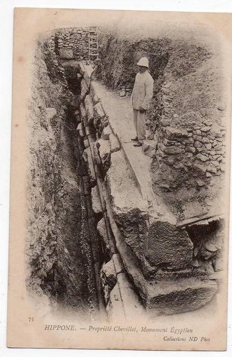 Cpa précurseur Algérie - Hippone ( Annaba - Bone ) - Propriété Chevillot - Monument Egyptien