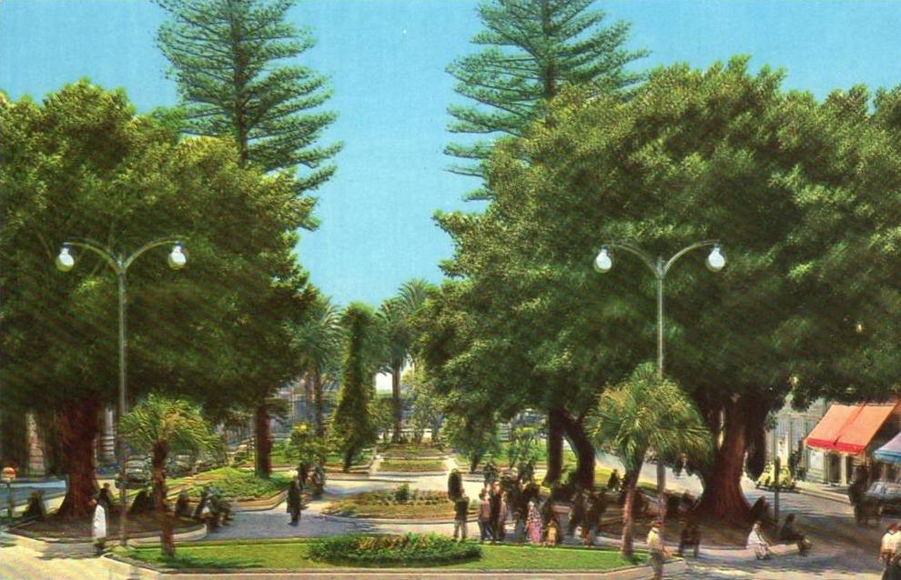 Vue prise des escaliers de la Cathédrale - La cour de la révolution