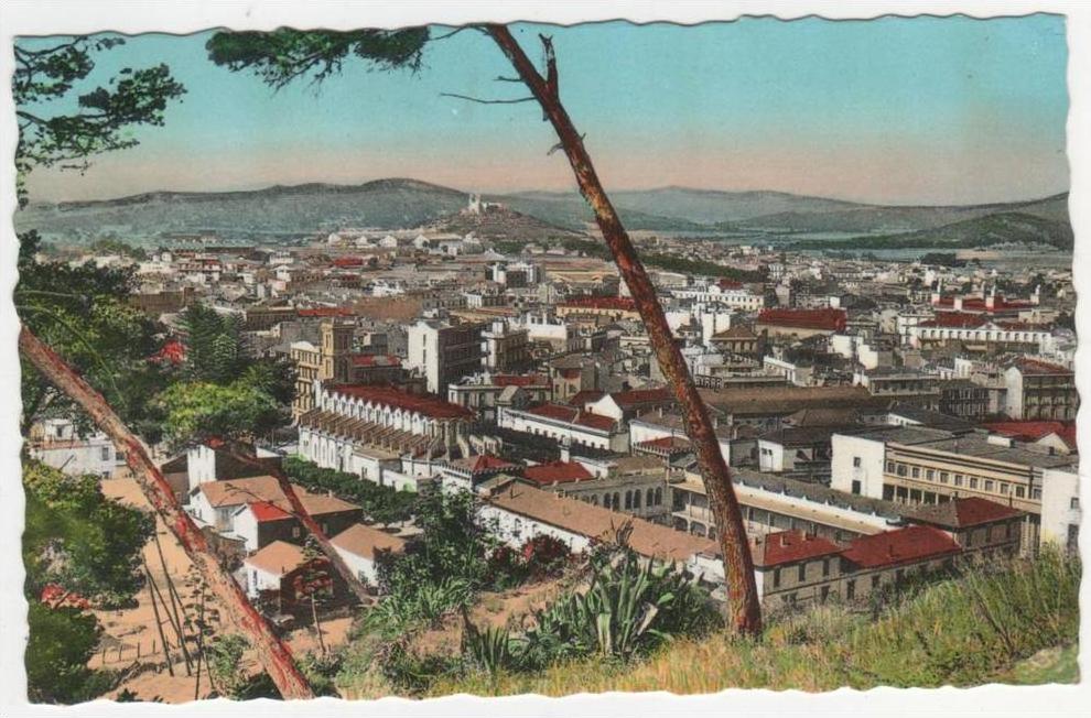 CPSM BONE ( ANNABA ), VUE GENERALE VERS HIPPONE, format 9 cm sur 14 cm environ, ALGERIE