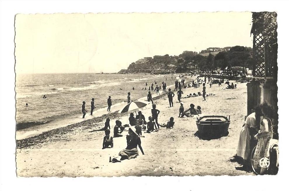 cp, Algérie, Bone, La Plage Saint-Cloud, voyagée 1956