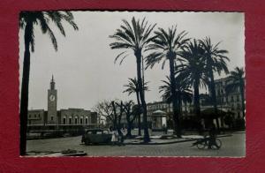 CPSM ALGERIE - BONE - La Gare et la Place Pierre-Semart - AUTOMOBILE - CARTE NEUVE