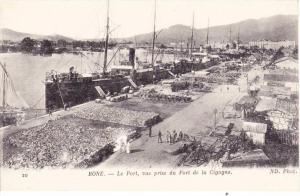 BONE Le port vue prise du fort de la Cigogne