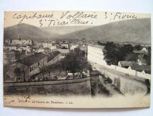 cpa, très belle vue animée, Bône, la caserne des tirailleurs