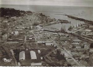 CPSM ANNABA ex. BONE (Algérie) - Vue générale aérienne du Port et la Ville