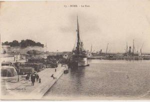 CPA ALGERIE BONE Le Port Bateau Vapeur à Quai Cargaisons