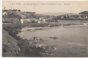 CPA ALGERIE BONE La Plage du Levr et le Cimetière Arabe1915