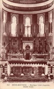ANNABA- BONE HIPPONE-BASILIQUE SAINT AUGUSTIN-MAITRE AUTEL-ADRESSEE AU CHAMOINE ANGELINI CURE A BAZOCHES LES GALLERANDES