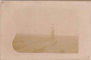 ALGERIE SOUVENIR DE BONE SEMAINE D AVIATION 1912 LECOU JEAN CARTE PHOTO editeur h sagnol opticien RARE DOCUMENT DOS