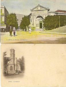 Lot cartes Bone Algérie française Palais de justice cathédrale AFN