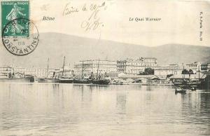 ALGERIE    ANNABA BONE  le quai warnier  2 scans