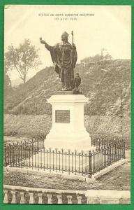 cpa  ALGERIE    Statue de SAINT AUGUSTIN  D´HIPPONE  ..........RAM4