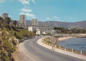 AFRIQUE,AFRICA,BONE,ALGER IE,ANNABA ,ex colonie française,route ancienne,virage,mer,plage ,bulding