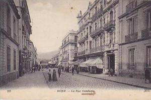 CPA ALGERIE BONE La Rue Gambetta
