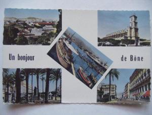 RARE Bône un bonjour de Bône 1958 Annaba