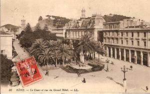 ALGERIEBONE LE COURS ET VUE DU GRAND HOTEL N°40