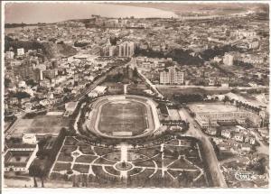 BONE  vue aérienne,le stade et les jardins No 27 40 A