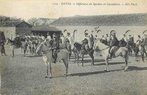 ALGERIE  BATNA  officiers de  spahis  et cavaliers   2 scans