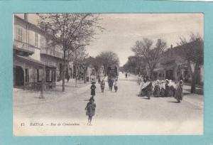 BATNA  -  Rue  de  Constantine  -  1914  -  BELLE CARTE  ANIMEE -