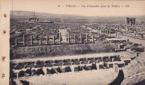 TIMGAD, Vue d'ensemble prise du Theatre, Batna, Algeria, 10-20s