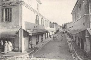 BATNA UNE RUE DU QUARTIER ARABE ALGERIE