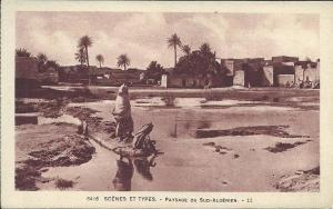 AFRIQUE DU NORD - ALGERIE -  BATNA - Scènes et types - Paysage du Sud-Algérien