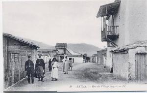 Algérie Batna rue du village nègre animée spahi
