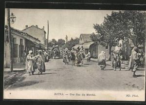 CPA Batna, Une Rue du Marche