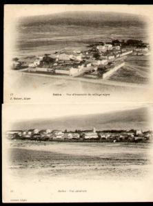 BATNA (Algérie) - Lot 2 CPA - Vue Générale et Vue du Village Nègre