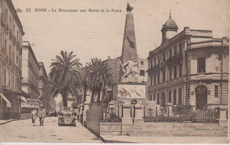 ANNABA   BONE         Le Monument aux Morts et la Poste