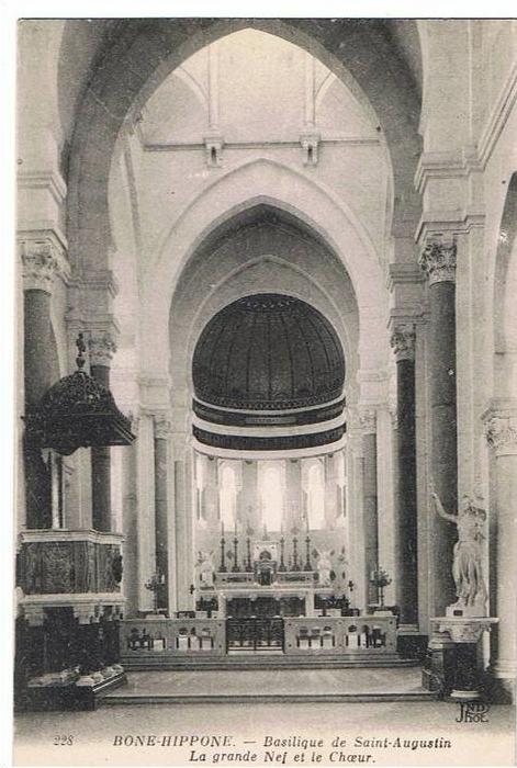 BONE HIPPONE BASILIQUE DE SAINT AUGUSTIN LA GRANDE NEF ET LE CHOEUR