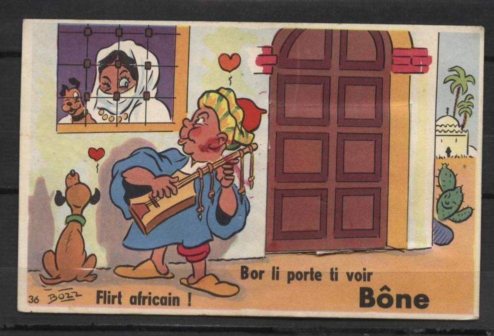 BONE * CARTE A SYSTEME - bor li porte ti voir bône / 10 mini vues