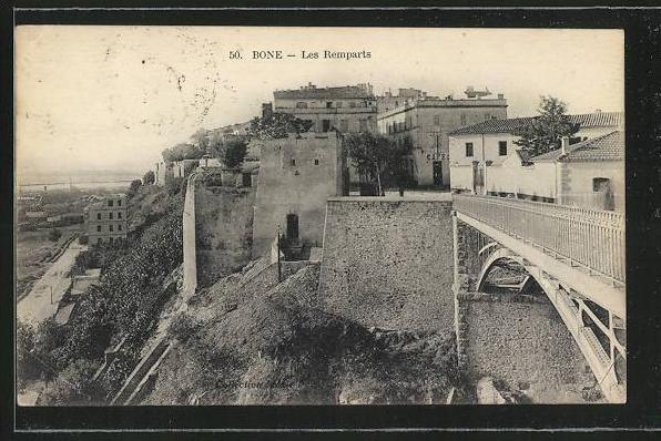 CPA Bone, Les Remparts