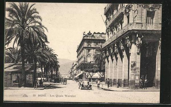 CPA Bone, Les Quais Warnier