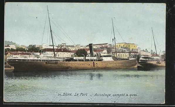 CPA Bone, Le Port, Accostage complet a quai