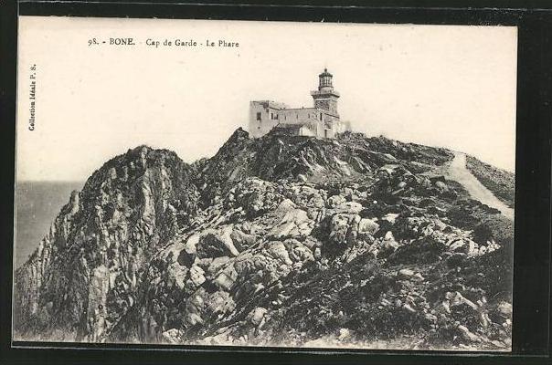 CPA Bone, Cap de Garde, Le Phare, Leuchtturm