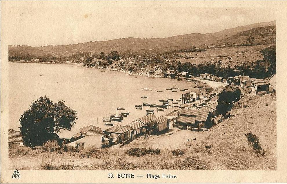 CP ALGERIE BONE Plage FABRE