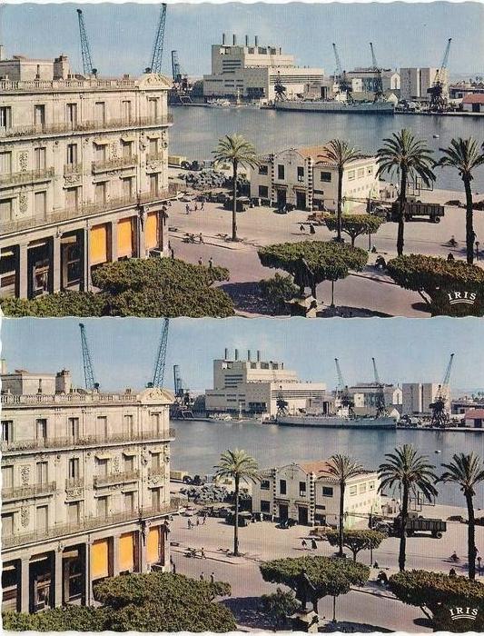 Lot cartes postales port de Bone Algérie française AFN
