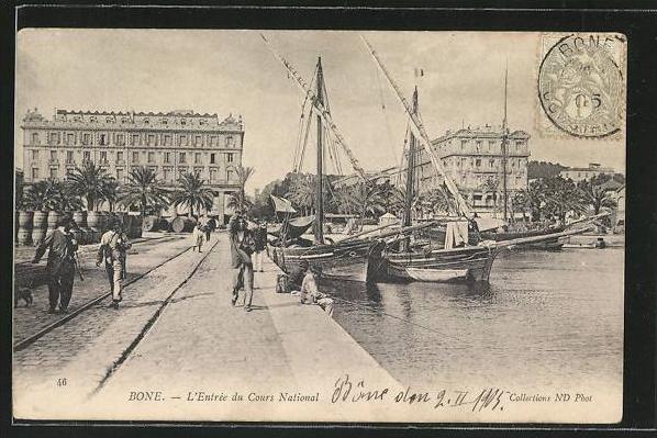 CPA Bone, L'Entree du Cours National