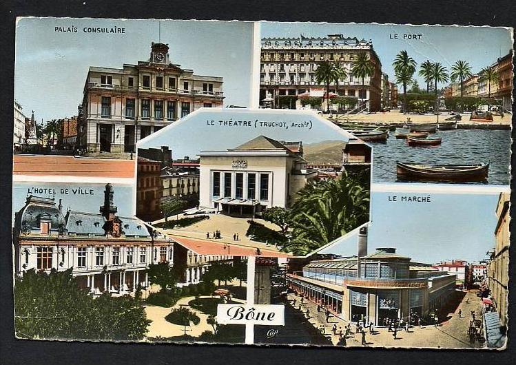 DD / ALGERIE / ANNABA ( BÔNE ) / CARTE MULTIVUES / CIRCULEE EN 1959