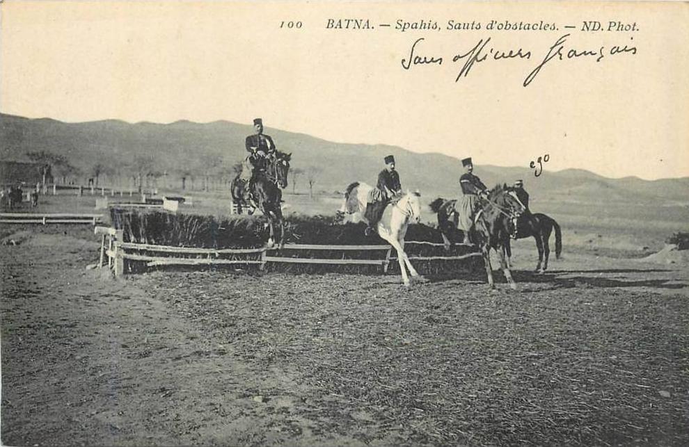 ALGERIE  BATNA    spahis  sauts d´obstacles  2 scans