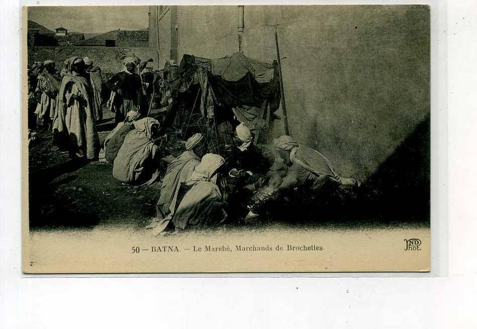 AFRIQUE          ALGERIE     BATNA     LE MARCHE  MARCHANDS DE BROCHETTES