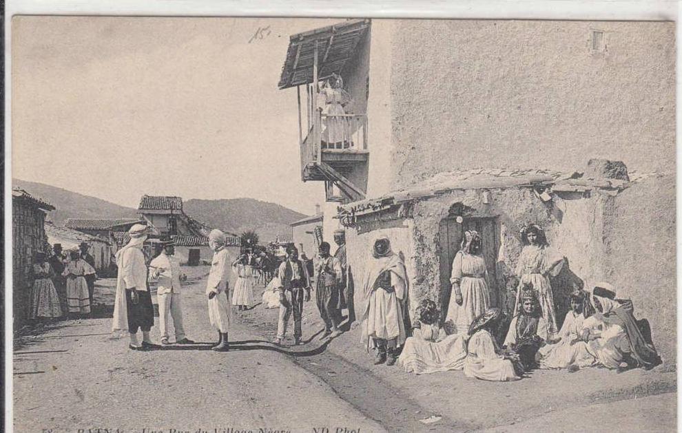 ALGERIE - BATNA - une rue du village nègre