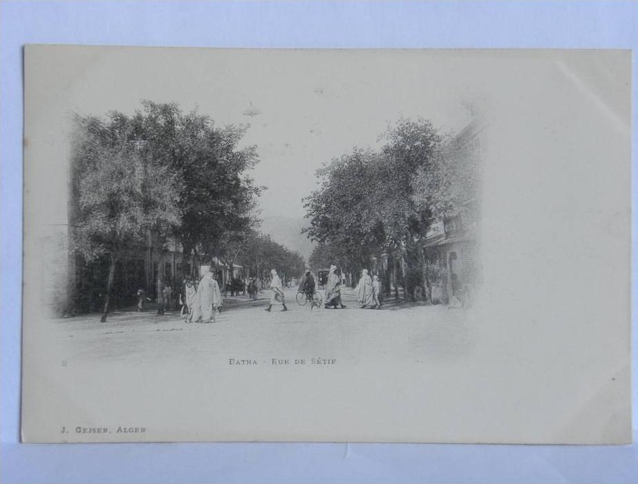 CPA   précurseur Algérie - BATNA - Rue de Sétif