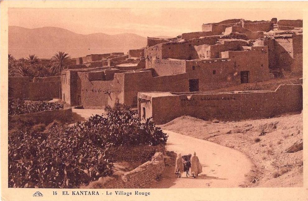 CPA N°16 - EL KANTARA BATNA Algérie - Le Village Rouge