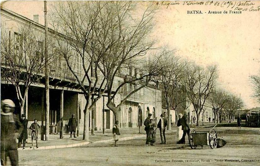 CPA - ALGERIE -BATNA - L´avenue deFrance ,animée                      AK710