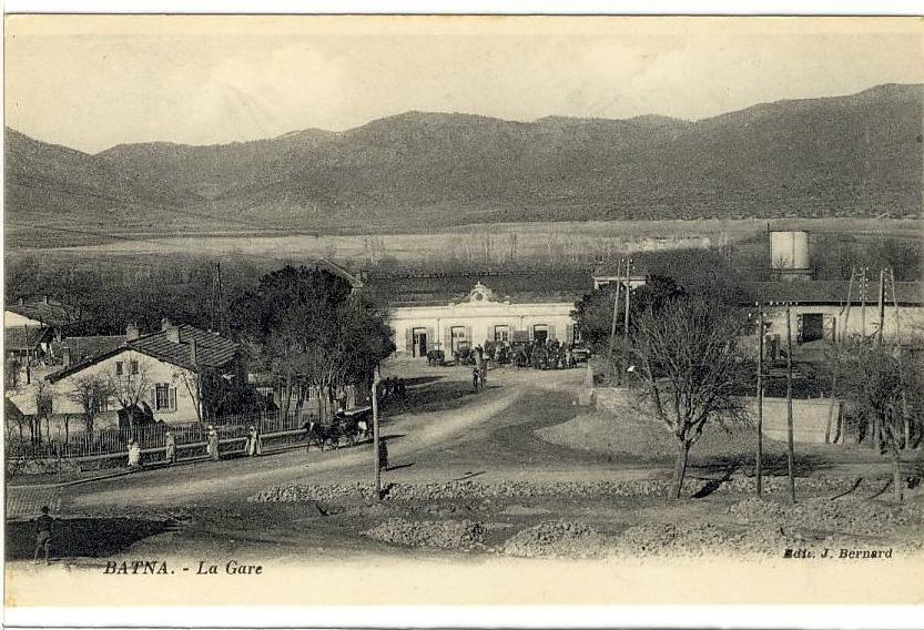 Carte Postale Ancienne Algérie - Batna. La Gare - Chemin de Fer