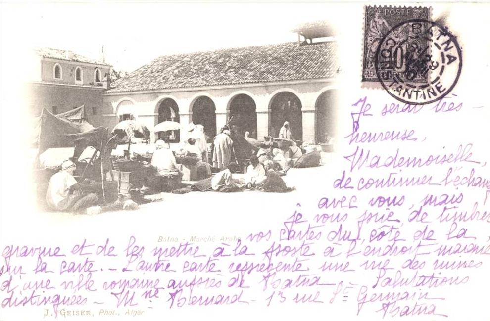 Algérie - Batna, Marché Arabe, 1900
