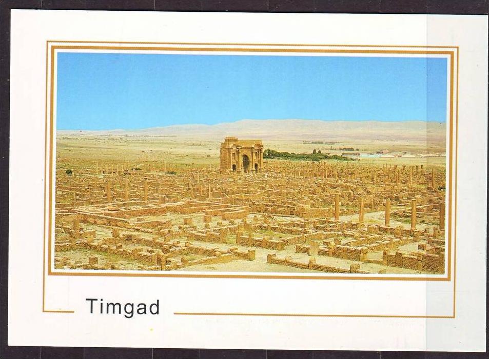 Algérie - Batna - Ruines romaines de la cité de Timgad..