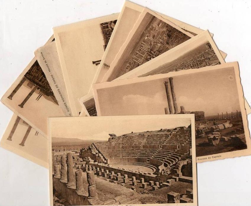 Algérie ( Batna) TIMGAD -Lot de  9 Cpa  Ruines Romaines  (voir 10 scans et descriptif)