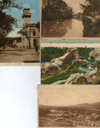 ALGERIE...GABES..BATNA... ....LOT DE 4 CPA..DIFFERENTES.......LO T D996